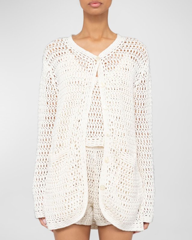 Lucy Boxy Crochet Cardigan