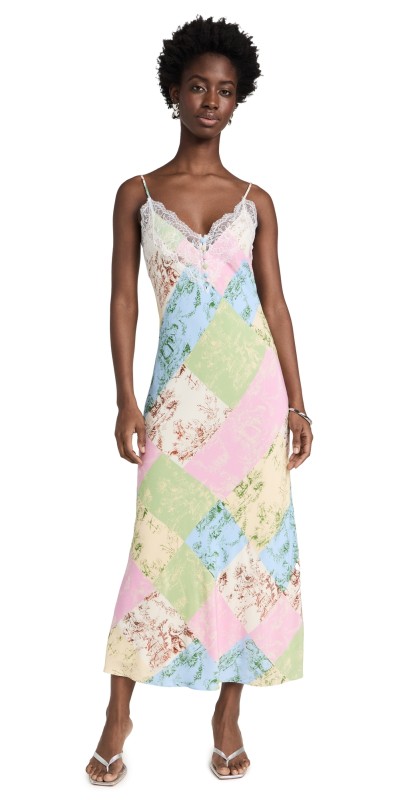 KITRI Daphne Maxi Dress Patched Toile De Juoy