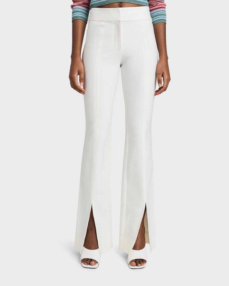 Maeve Flared Split Hem Trousers