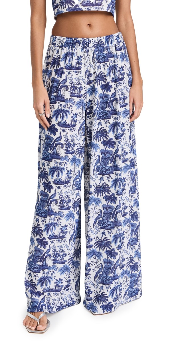 STAUD Marza Pants Blue Toile