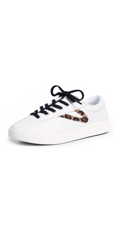 Tretorn Nylite 25 Plus Lace Up Sneakers Vintage White/Tan Multi