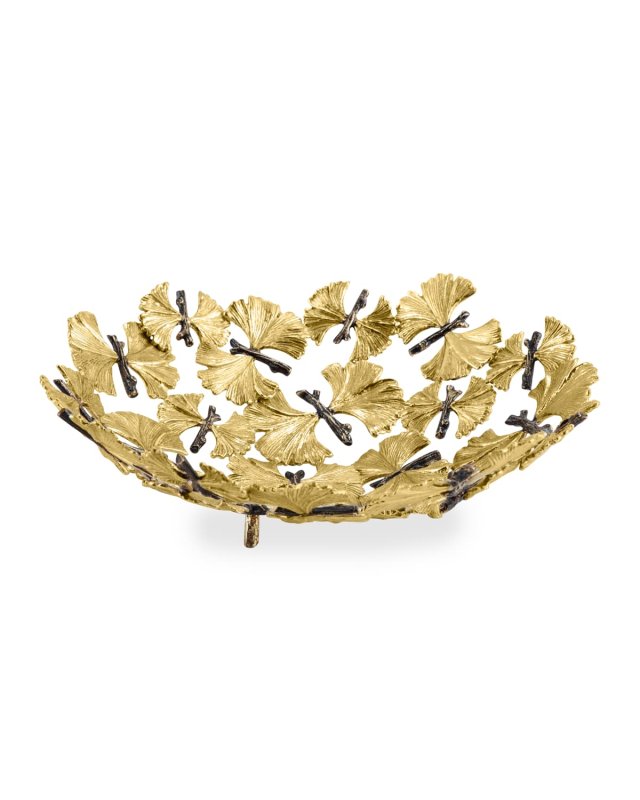 Butterfly Ginkgo Centerpiece Bowl