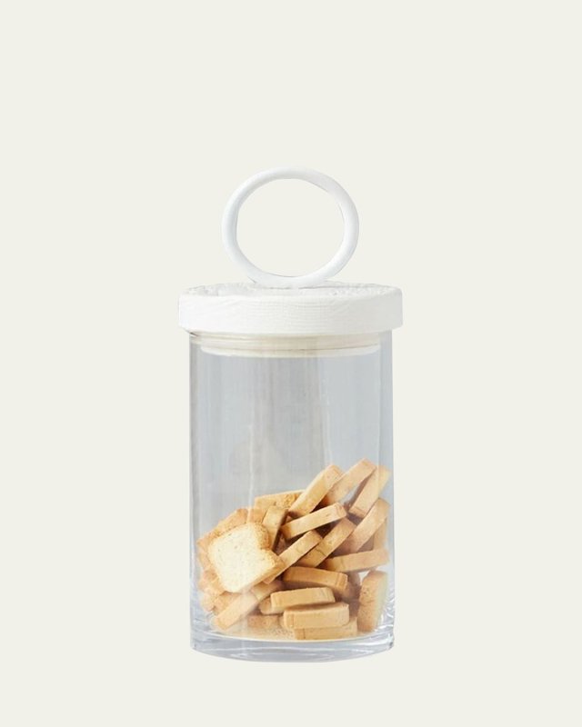 Bianca Iron Top Canister, 12"T