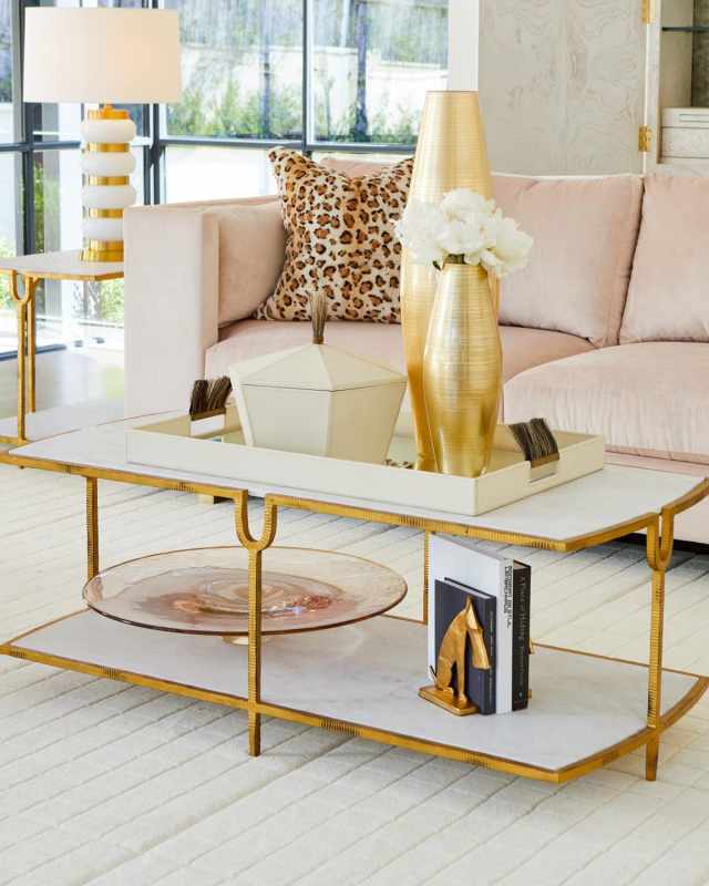Curve Gold Cocktail Tabl