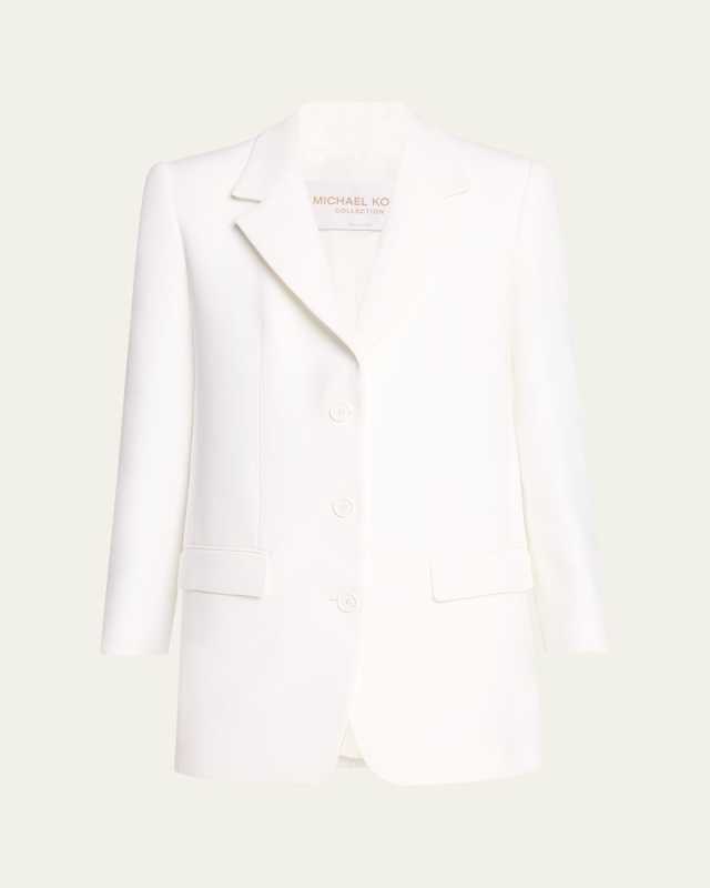 Three-Button Boyfriend Blazer Jacket