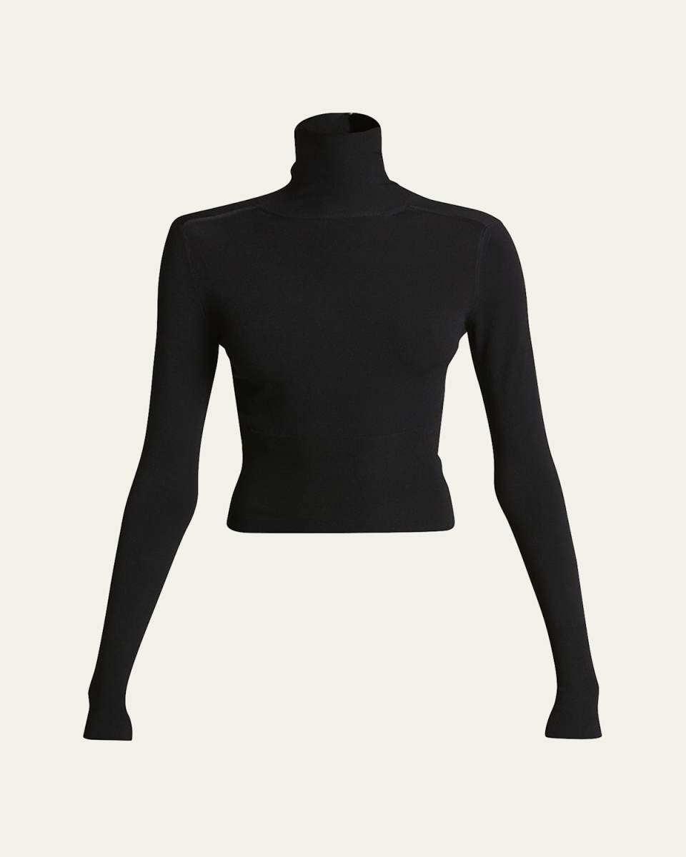 Slim Viscose Turtleneck