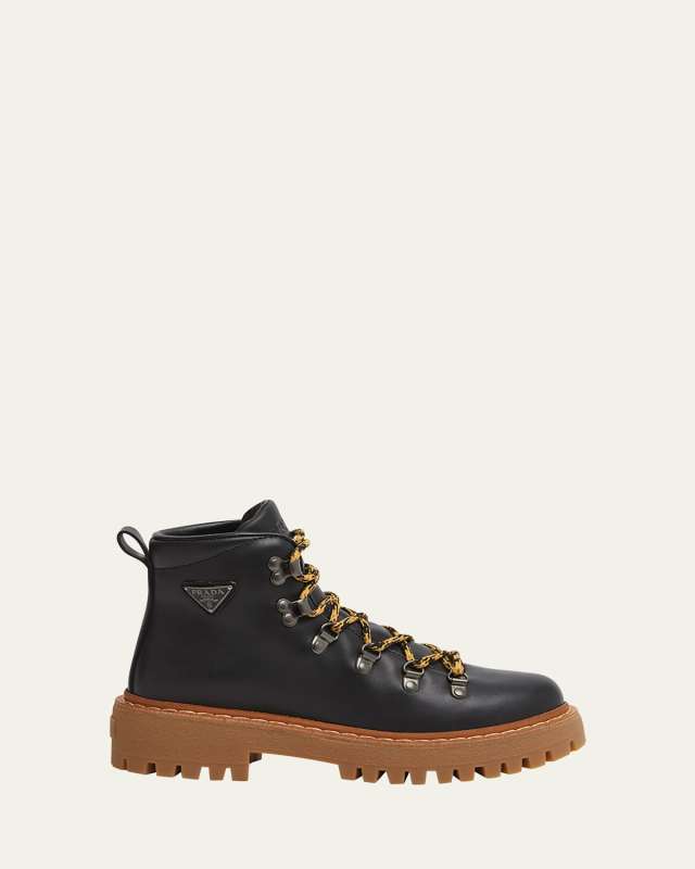 St. Moritz Calfskin Hiker Boots