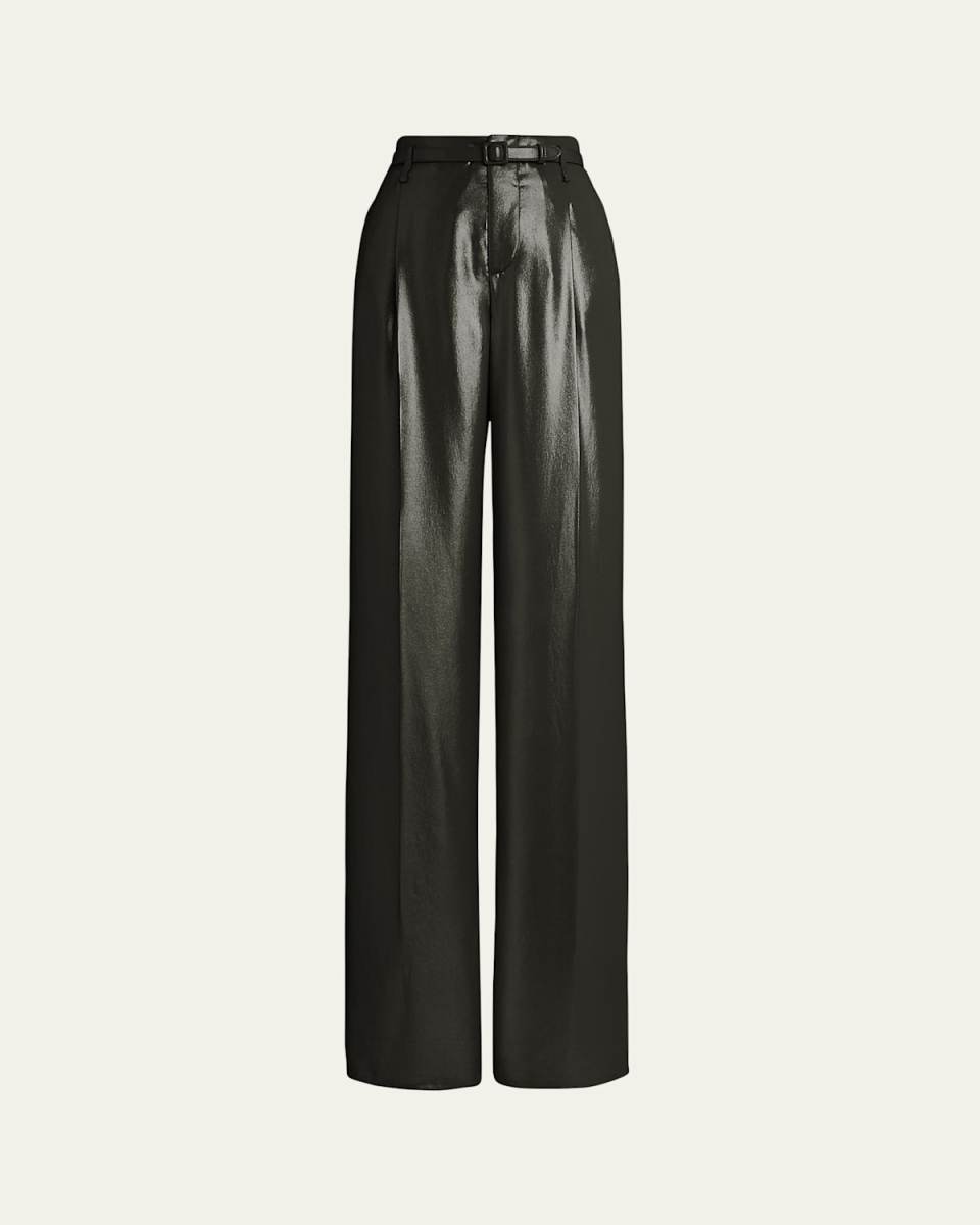 Acklie Liquid Foil Wide Leg Pants
