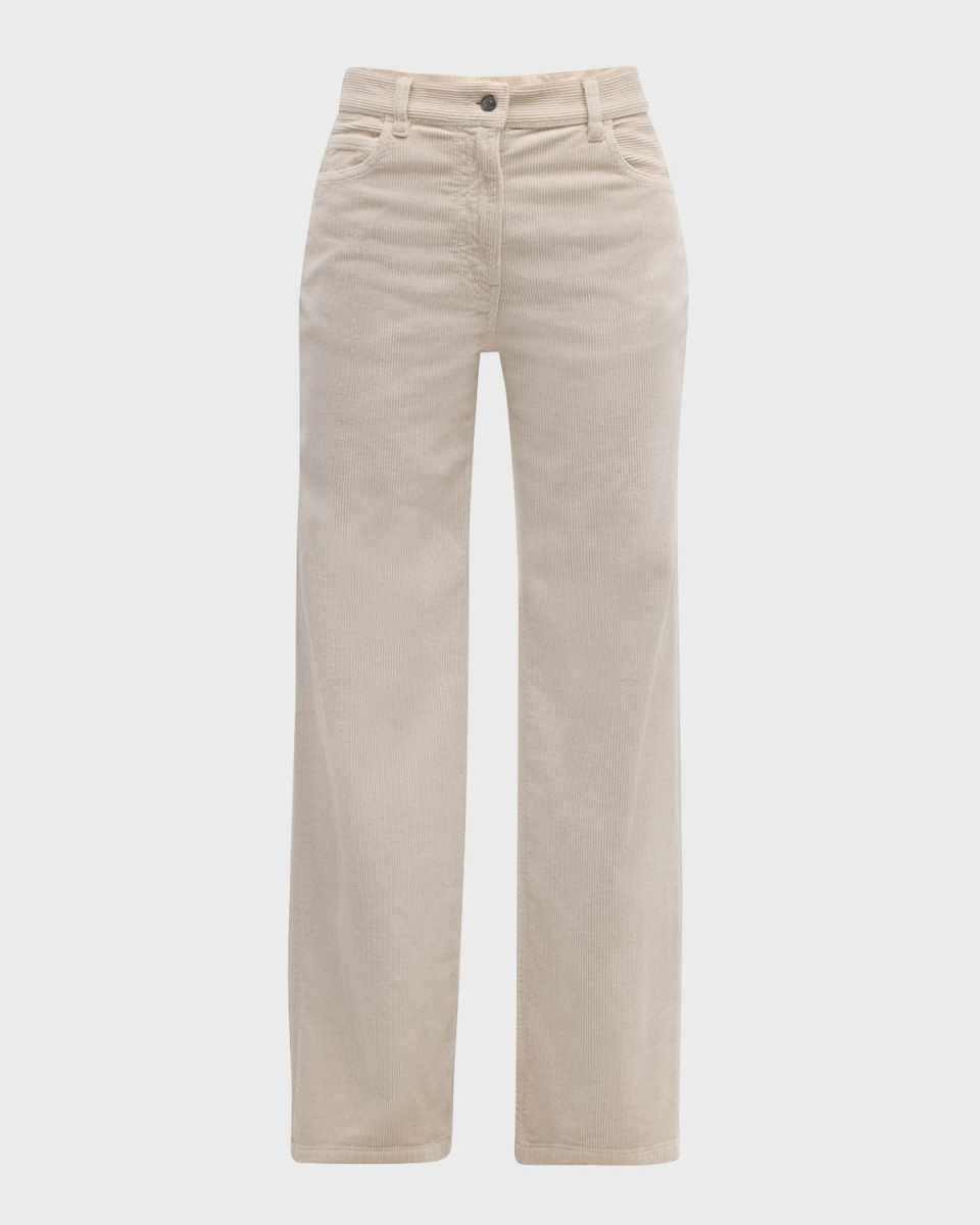 Dan Corduroy Straight-Leg Pants