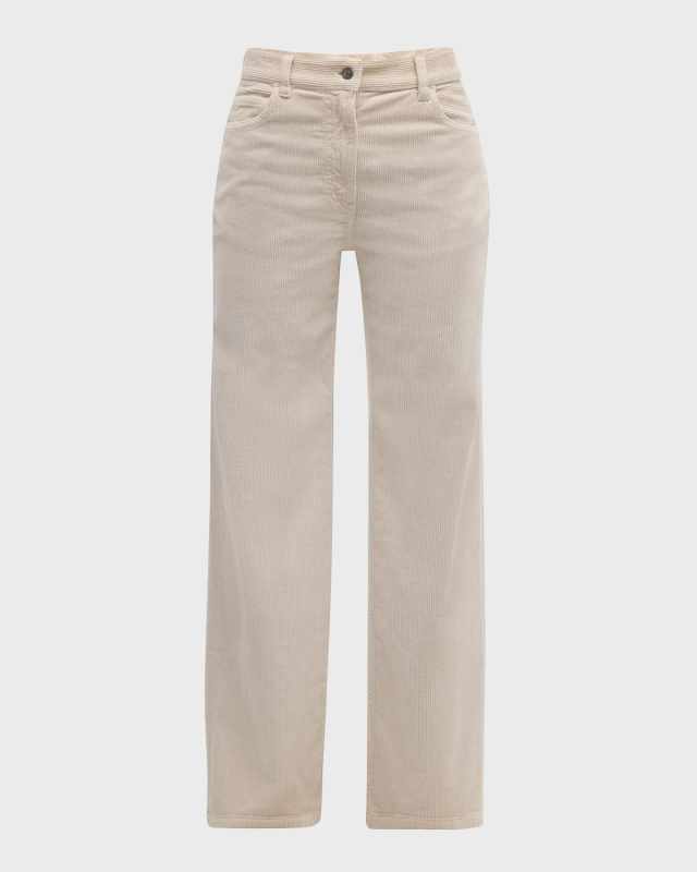 Dan Corduroy Straight-Leg Pants