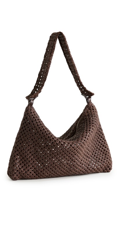 St. Agni Macrame Shoulder Bag Chocolate