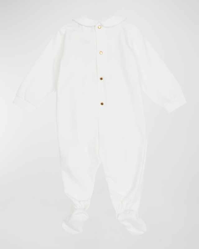 Kid's Jersey Medusa-Print Footie, Size 0