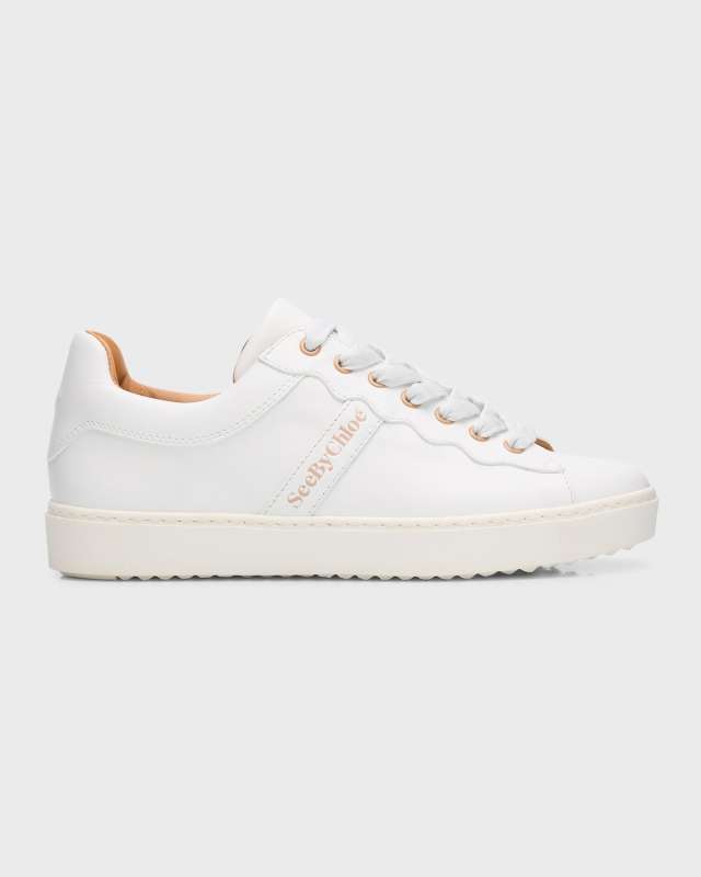 Essie Leather Low-Top Sneakers