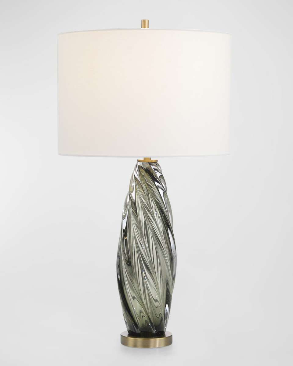 Olive Art Glass Table Tamp