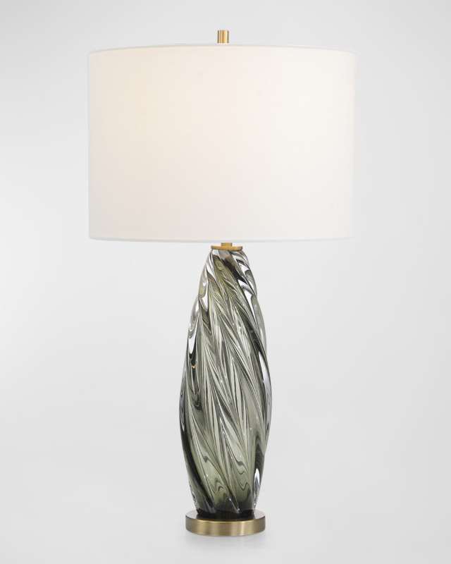Olive Art Glass Table Tamp