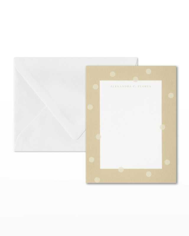 Floating Dots Note Card
