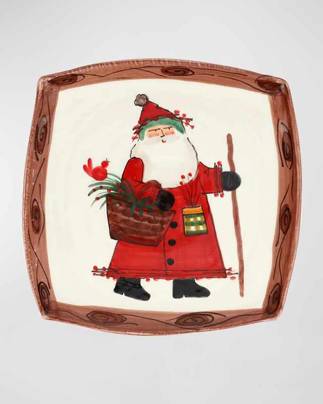 Old St. Nick Outdoorsman Square Platter