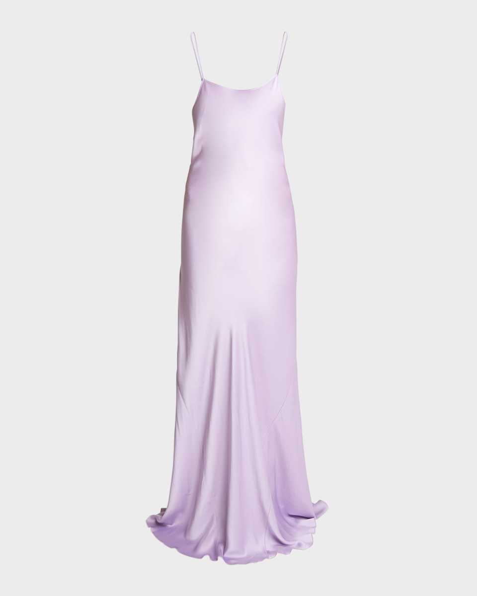 Backless Maxi Cami Slip Dress