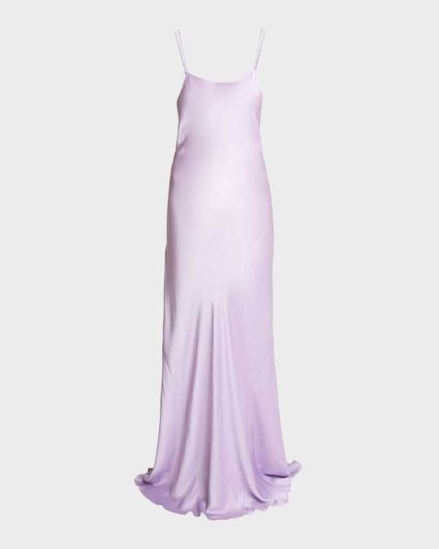 Backless Maxi Cami Slip Dress
