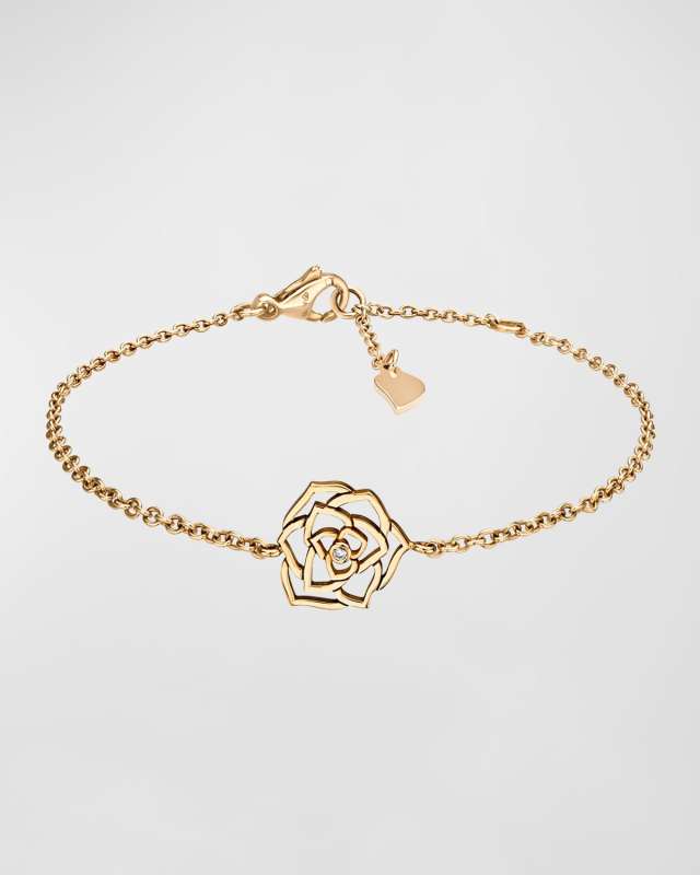 Rose 18K Rose Gold Diamond Bracelet