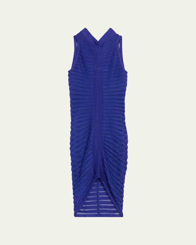 Skeleton Sheer Midi Dress