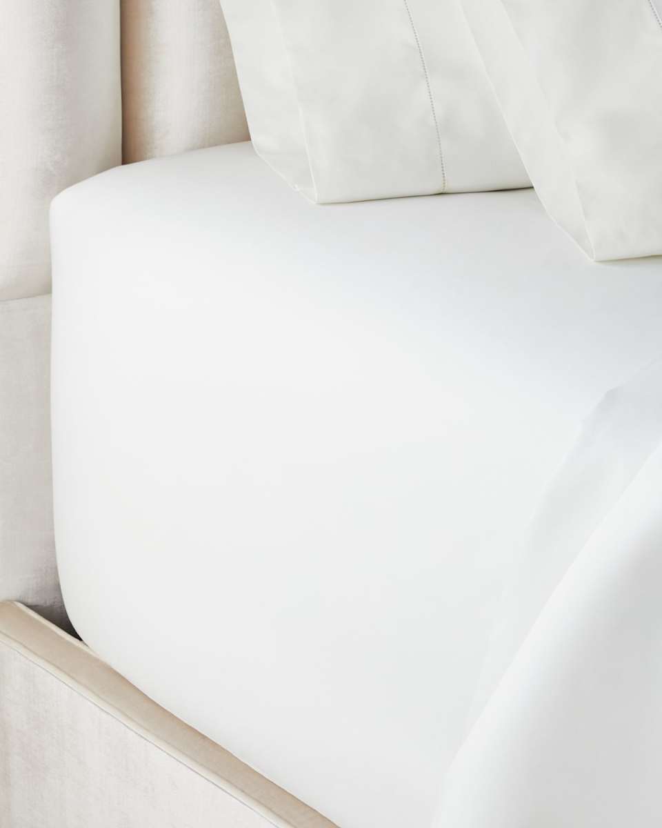 Organic Sateen Fitted Sheet, QUEEN