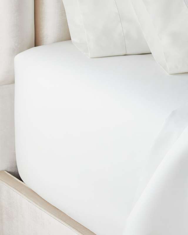 Organic Sateen Fitted Sheet, QUEEN