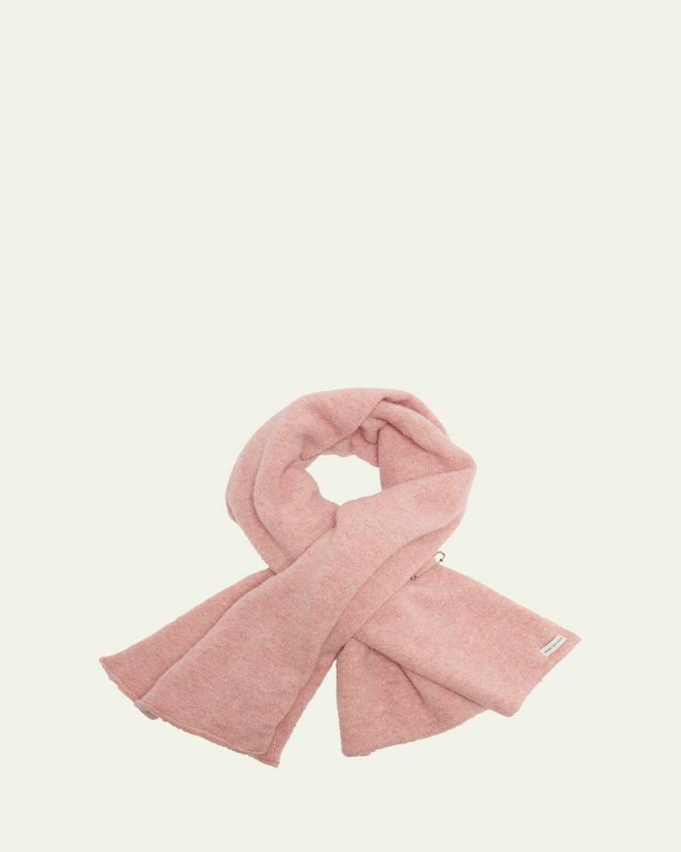 Teddy Safety-Pin Knit Scarf