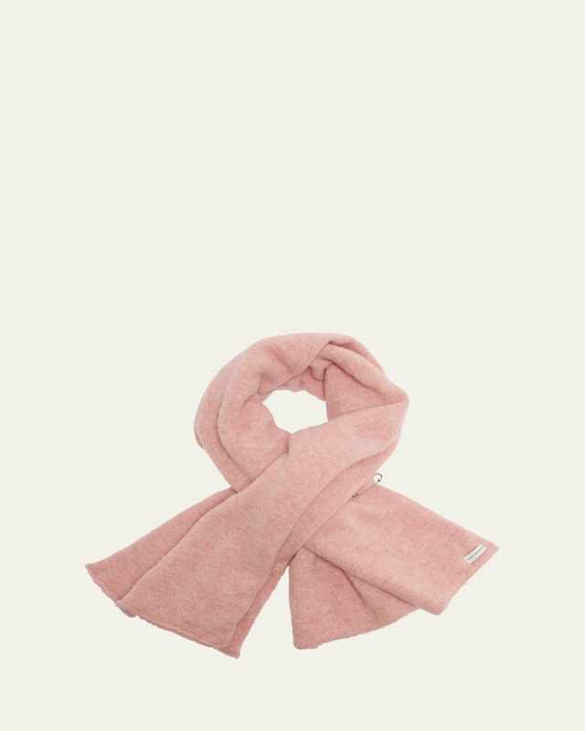 Teddy Safety-Pin Knit Scarf