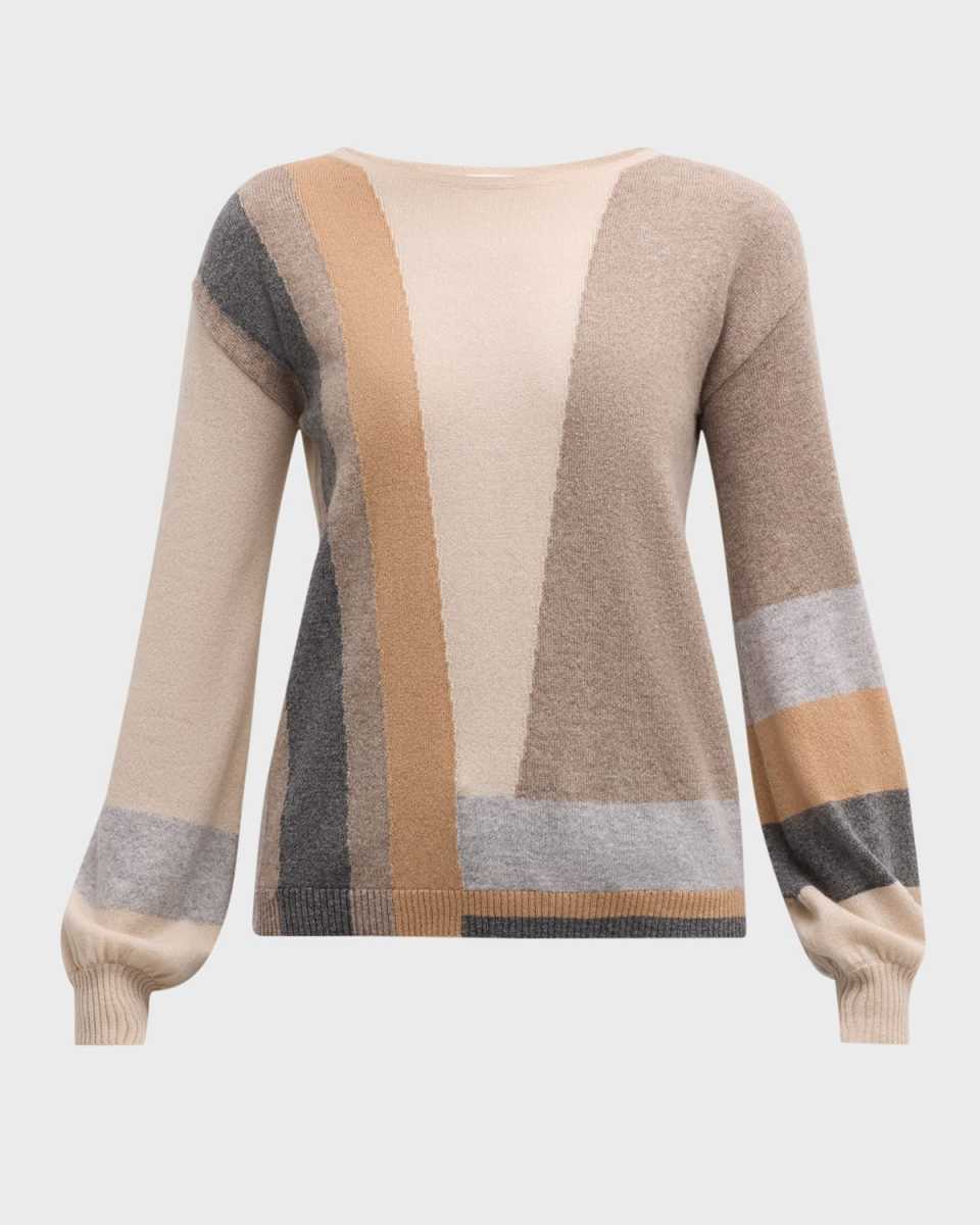 Cashmere Colorblock Pullov