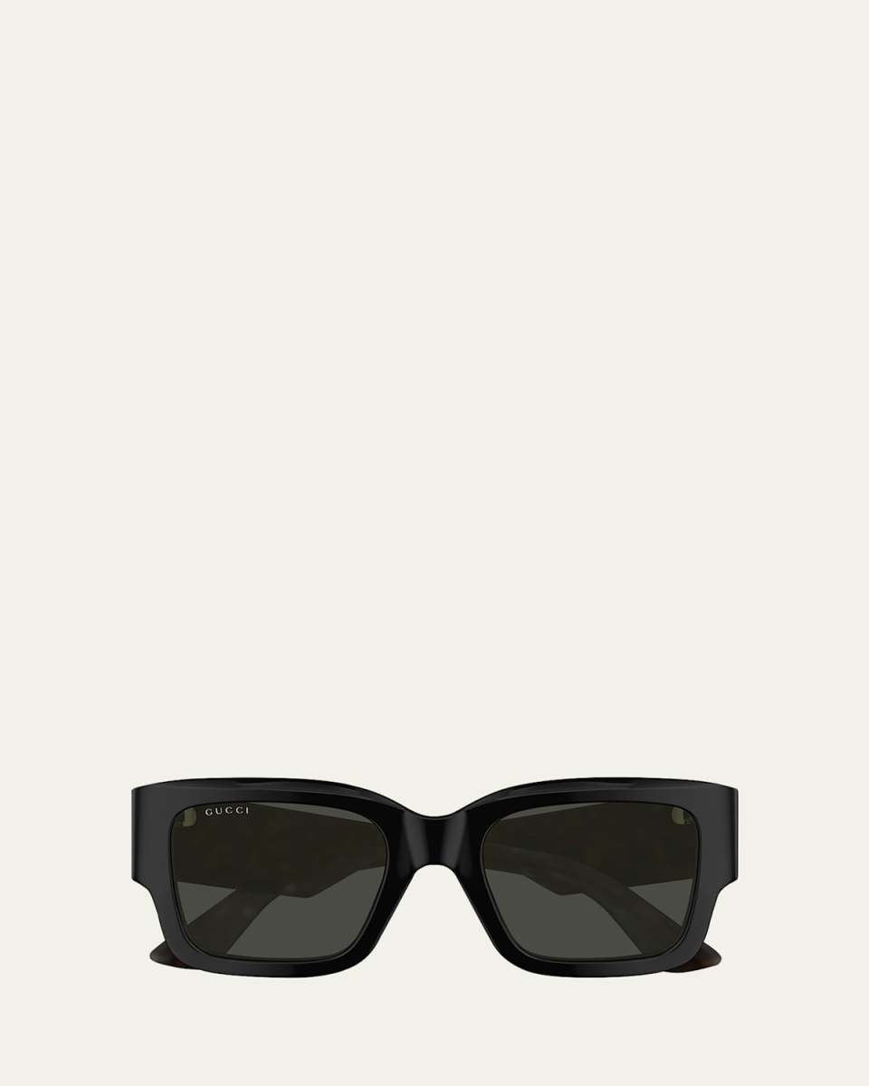 Oversized Rectangle Acetate Sunglasses