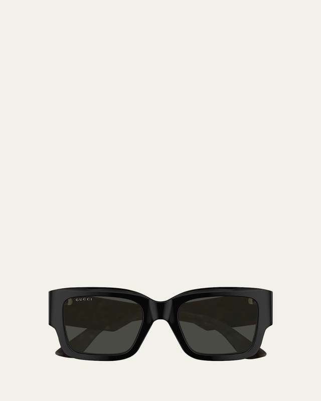 Oversized Rectangle Acetate Sunglasses
