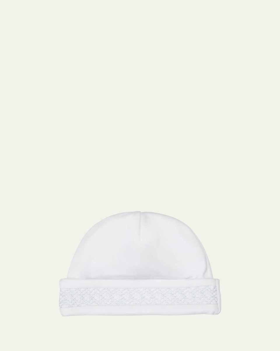 Boy's Hand-Smocked Pima Cotton Baby Hat