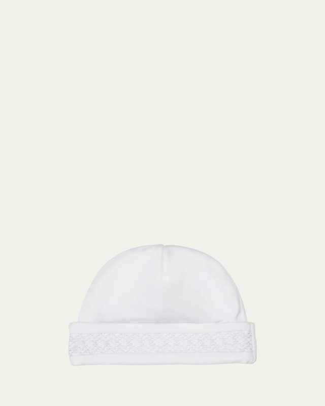Boy's Hand-Smocked Pima Cotton Baby Hat