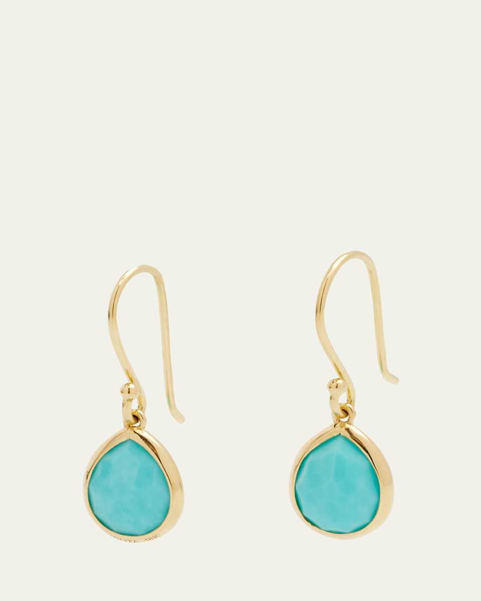 Teeny Teardrop Earrings in 18K Gold