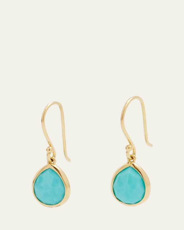 Teeny Teardrop Earrings in 18K Gold