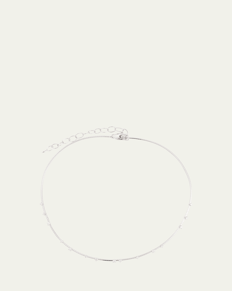 18K Yellow Gold and Diamond Collar Necklace