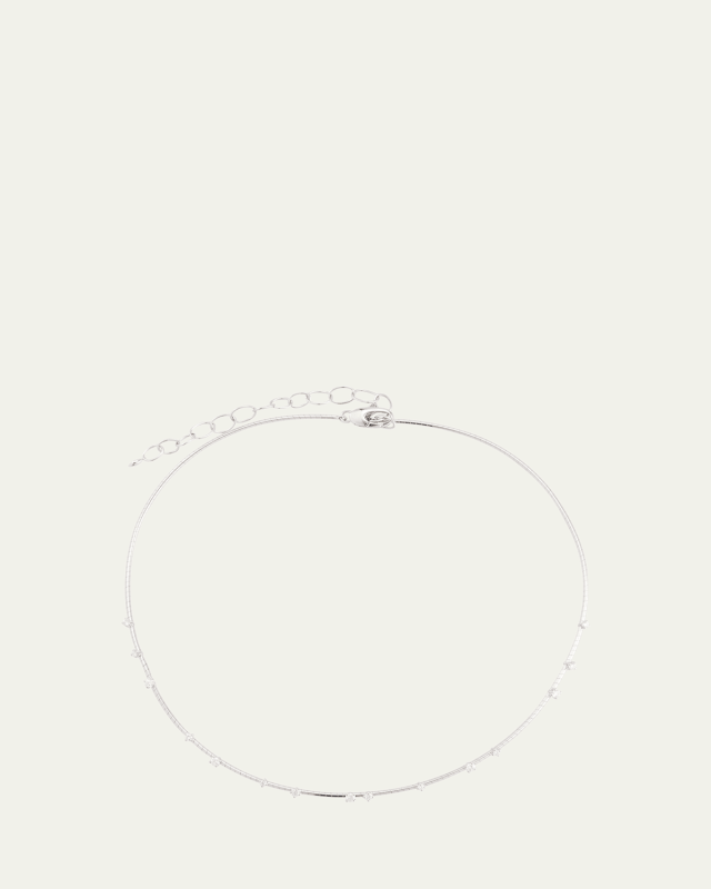 18K Yellow Gold and Diamond Collar Necklace