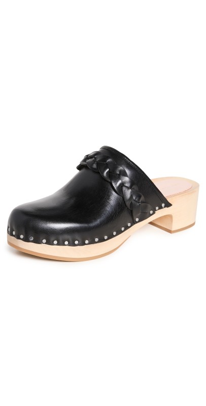 Loeffler Randall Polina Low-Heel Clogs Black