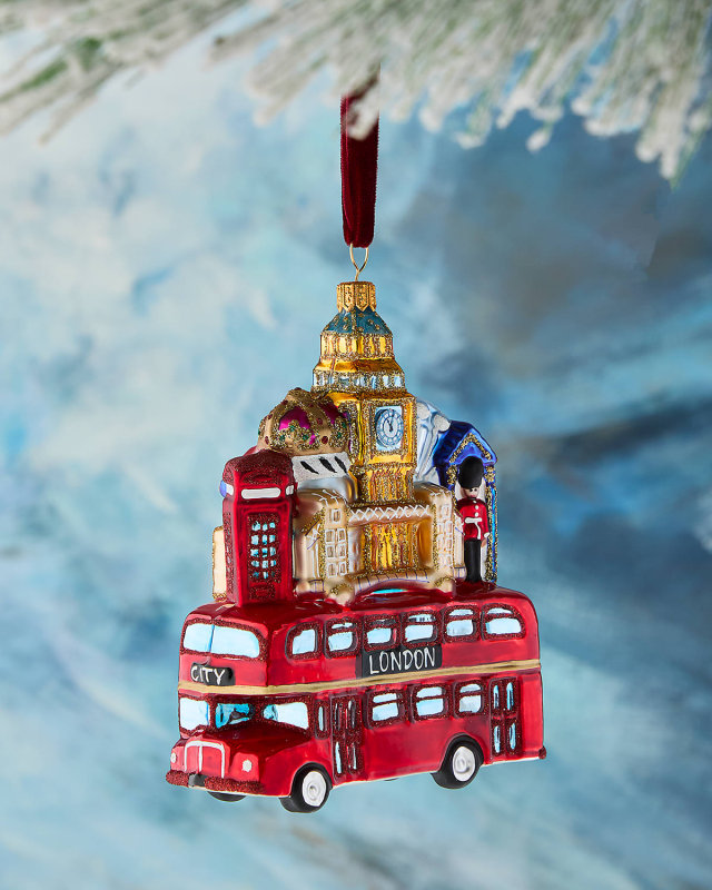 London Bus Christmas Ornament