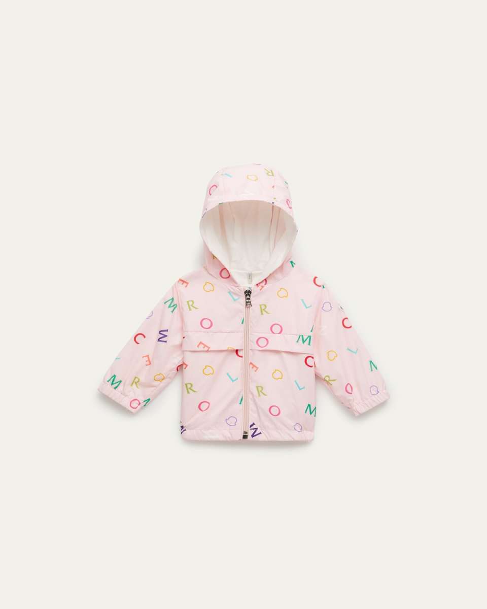 Girl's Anstey Scattered Logo-Print Jacket, Size