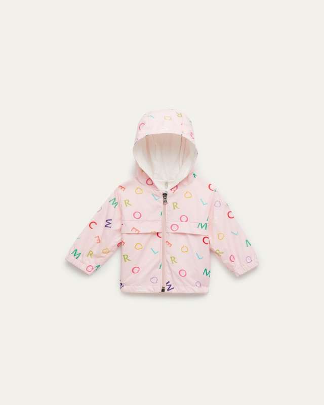 Girl's Anstey Scattered Logo-Print Jacket, Size