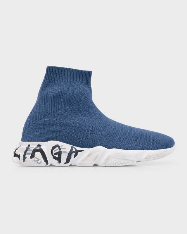 Kids' Speed Graffiti Recycled Knit Sneaker