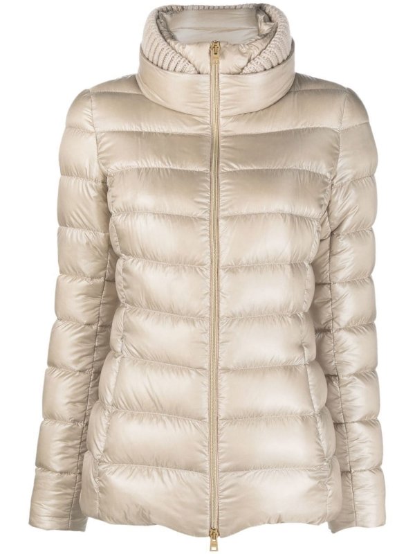 zip-up padded jacket