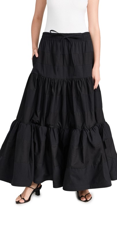 A Potts Pierced Petticoatkirt Black
