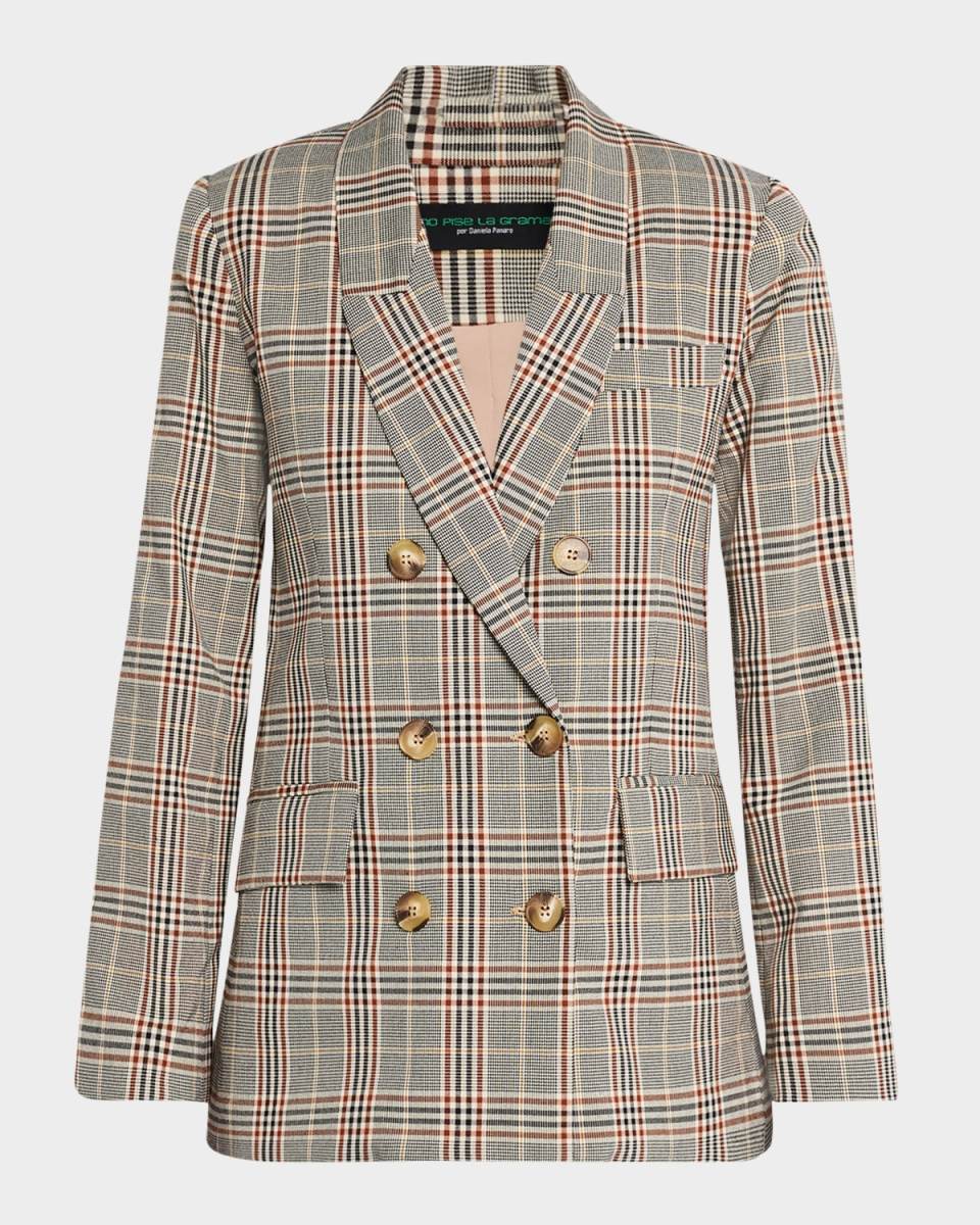 Marcela Plaid Tailored Jacket