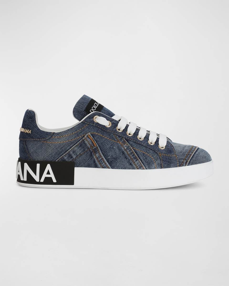 Portofino Denim Patchwork Sneakers