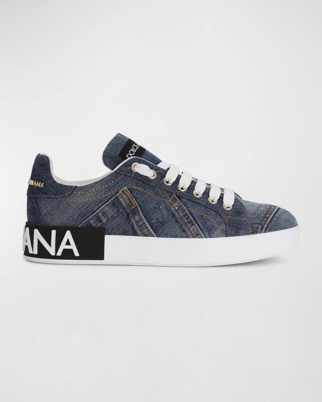Portofino Denim Patchwork Sneakers