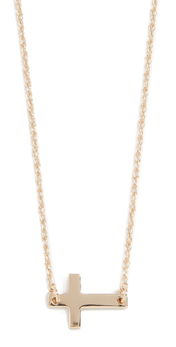 Jennifer Zeuner Jewelry Theresa 1/2" Necklace Yellow Vermeil