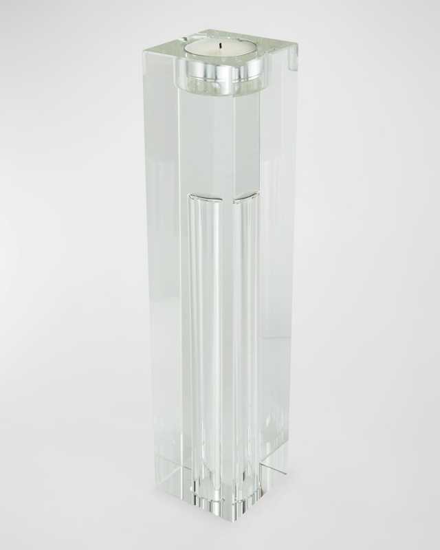 Clear Crystal Votive Candle Holder - Large